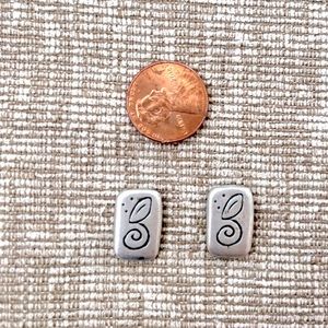 Sterling silver stud earrings